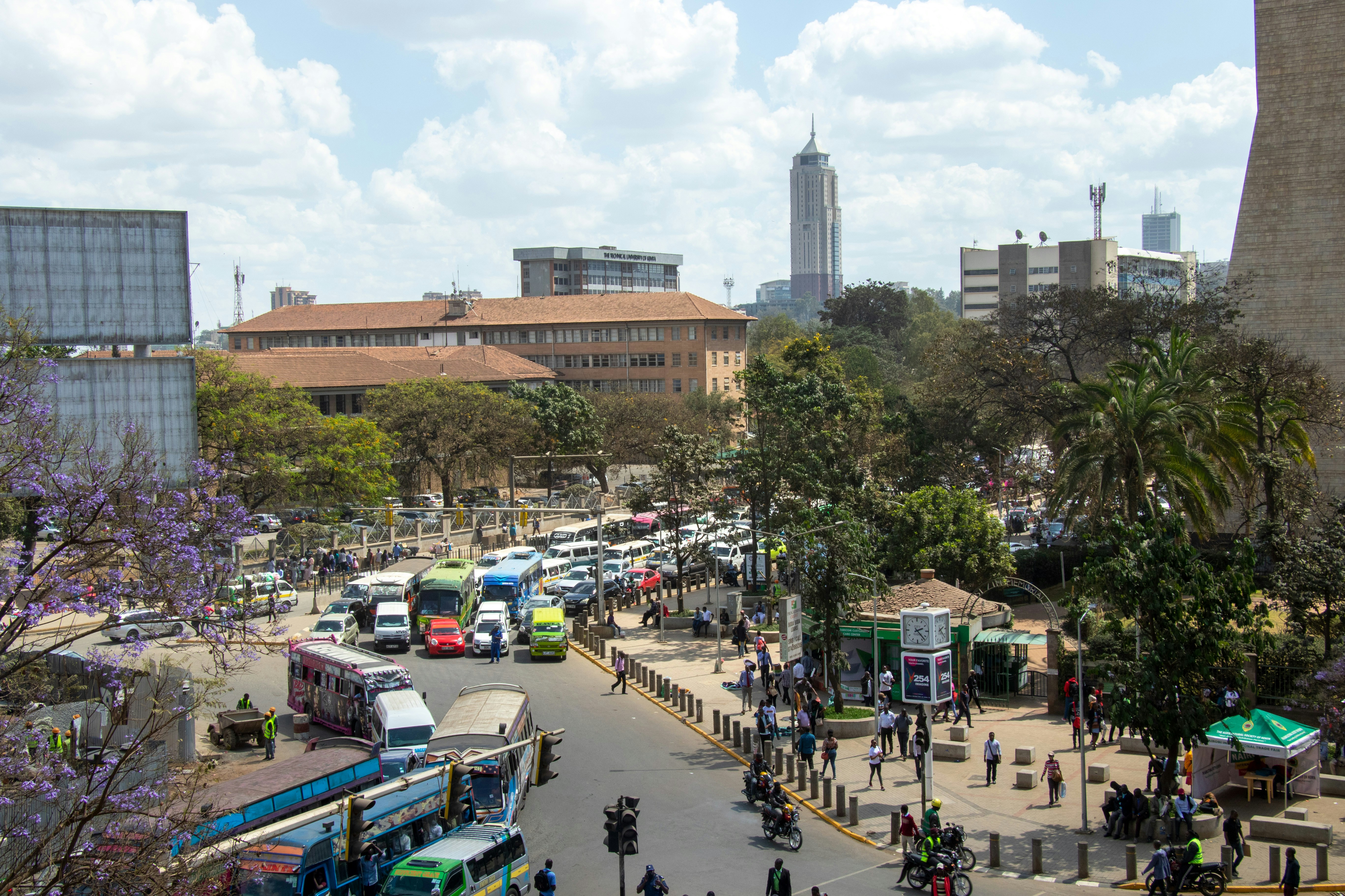 Nairobi Urban Market Illustration